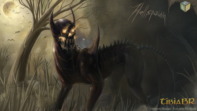 1080P, drawing, pc gaming, pc, gaming, tibia, rpg, game, monster, creature
