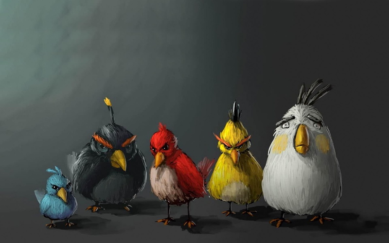 birds, art, angry, drawing, draw, 1080P, game