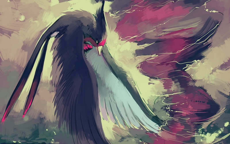 brush, birds, water, black, paintings, multi colored, 2K, drawing - art product, motor vehicle, white, day, car, painting, medium, Swellow, red, feathered
