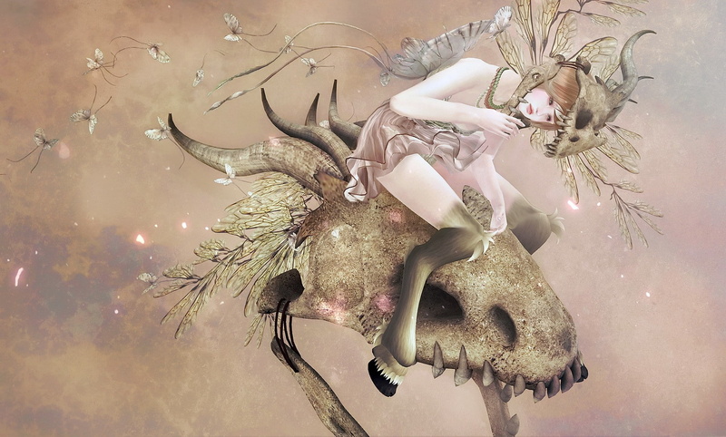 animal wildlife, antler, christmas, mammal, animal body part, indoors, taxidermy, deer, nature, animals in the wild, decoration, 1080P, artwork fantasy girl fantasy art