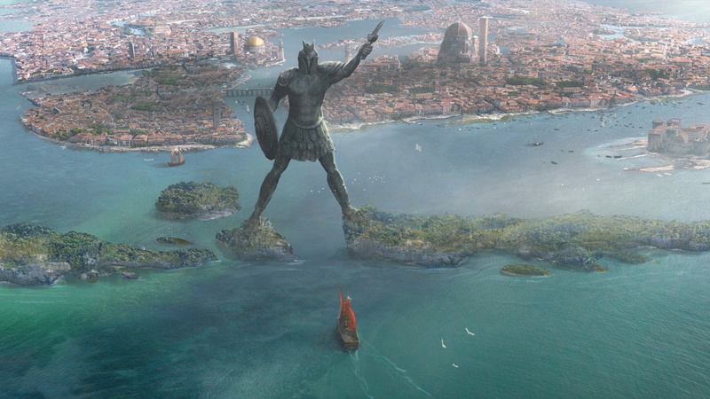 travel, travel destinations, outdoors, day, land, full length, water, reflection, nature, swimming, beauty in nature, sea, underwater, game of thrones fantasy art braavos statue city