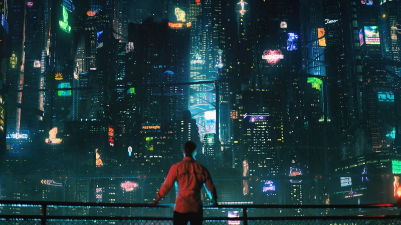 futuristic, future world, 4K, cyberpunk, 4K