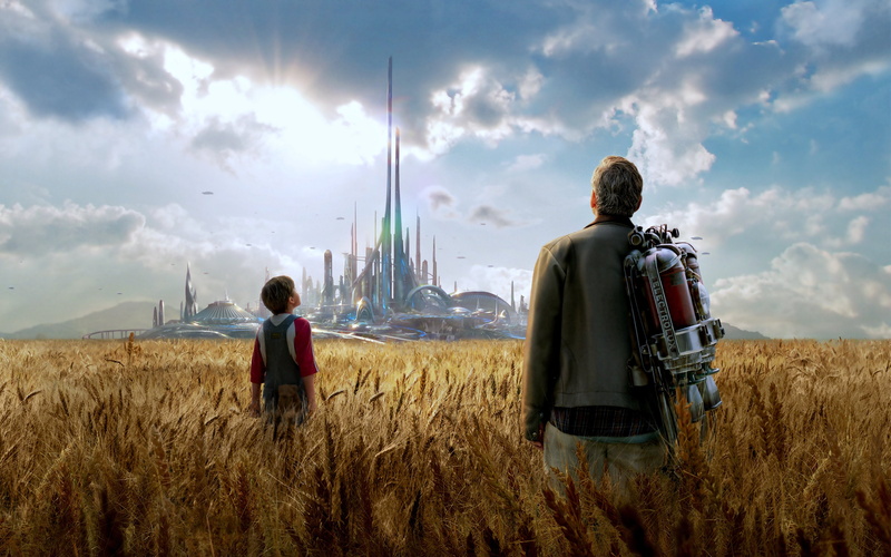 fantasy, sky, city, fields, son, Father, Earth, design, nature, People, 4K, ufo, clouds, Imaginations, wild