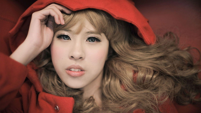 woman, girl, red, hood, exotic, s, hoodie, 1920x1080, women, 1080P, girls