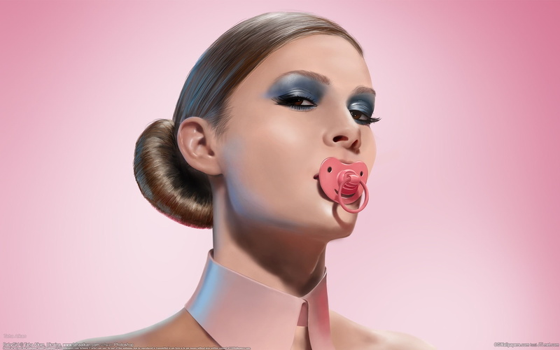 look, the trick, mascara, Taha Alkan, CG, 1080P, eyelashes, BabyGirl, girl