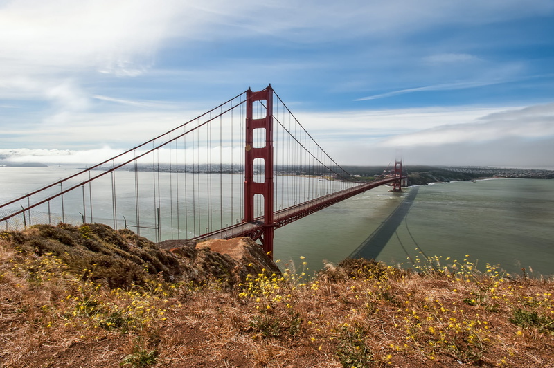 pacific Ocean, gate, california, sea, bay area, architecture, moon, bridge - Man Made Structure, san francisco, san Francisco County, uSA, famous Place
