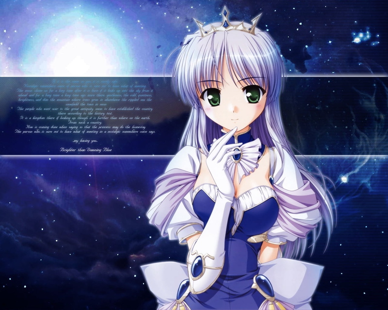 digital composite, portrait, space, feena fam earthlight, technology, wearing, white, look, dress, astronomy, futuristic, indoors, yoake mae yori ruri iro na