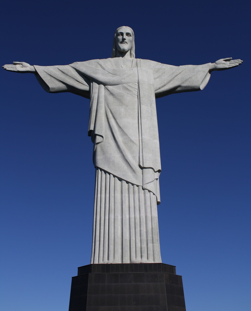 christ the redeemer, clear sky, human representation, monument, sculpture, human limb, architecture, statue, brazil, representation, tourism, rio, redeemer