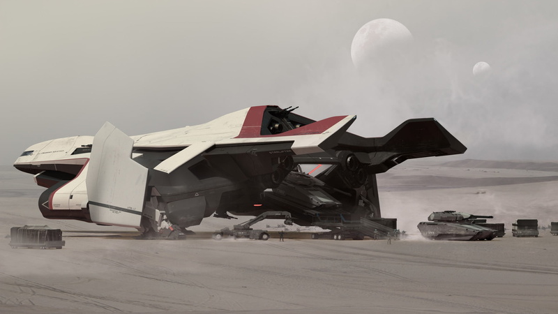 The moon, 1080P, Jet, Satellite, Game, Game Art, Transport and Vehicles, The plane, Art, Spaceship, Star Citizen, Science Fiction, Transport, Crusader