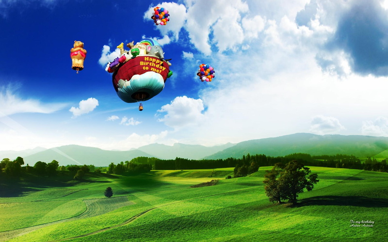 dreamy and fantasy, 1080P, happy, birthday