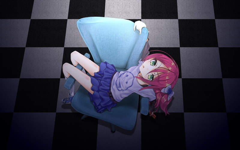day, anime girls, high angle view, casual clothing, 1080P, one person, child, lifestyles, unrecognizable person, indoors, Gakuen Love Comedy wo Zenryoku de Jama Shiteiru