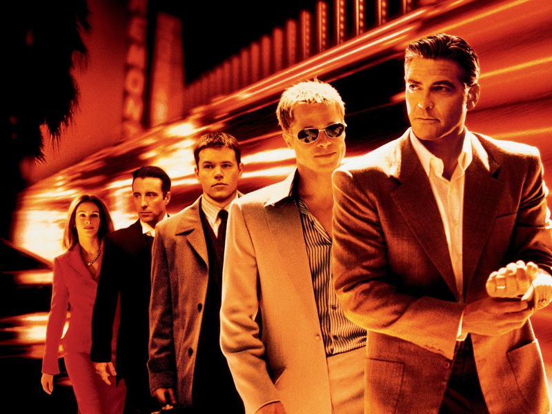 Brad Pitt, Oceans Eleven, George Clooney, 1080P, Movie, Julia Roberts, Matt Damon, Andy García