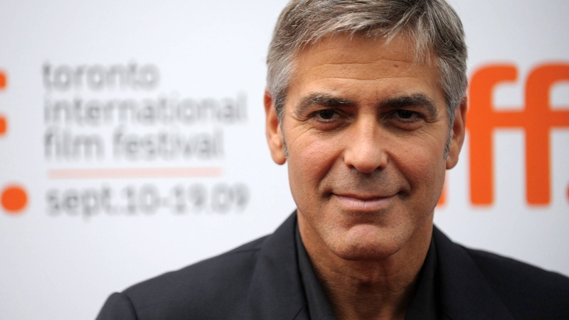 actor, george, 2K, smile, handsome, celeb, suit, black, man, clooney