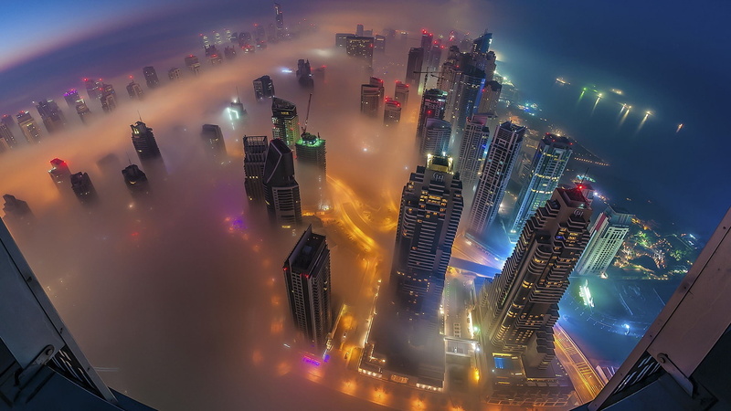 city, built structure, 1080P, tall - high, financial district, architecture, high angle view, urban skyline, windows, skyscraper, building