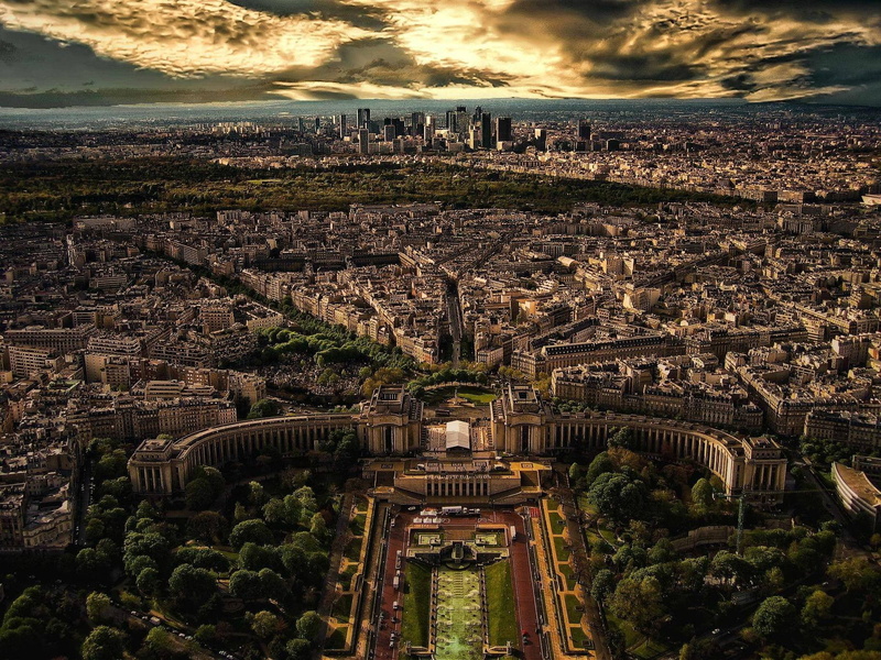 day, 720P, cityscape, view, city, ancient civilization, outdoors, tourism, cloud - sky, sky, urban sprawl, aerial, illustration, built structure, high angle view