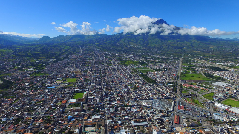 urban sprawl, office building exterior, sky, architecture, nature, ecuador, landscape, cityscape, day, ibarra, outdoors, skyscraper, mode of transportation