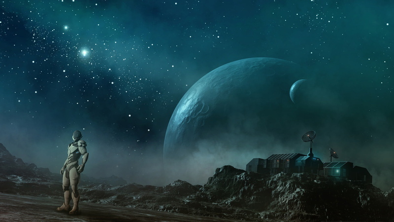 outdoors, 1080P, milky way, solid, star - space, architecture, hd, rock, science, world, galaxy, planet, sky, people, nature, moon, scenery