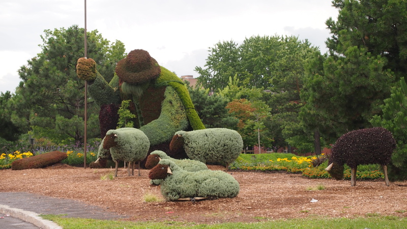no people, garden, growth, human representation, topiary, Art, agriculture, nature, sky, lamb, statue, montreal, Junction, creativity, brown, 4K, art and craft