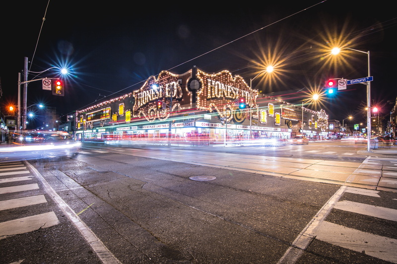 night, movement, light trail, transport, establishment, building exterior, beside, bridge - man made structure, transportation, city street, busy, long exposure