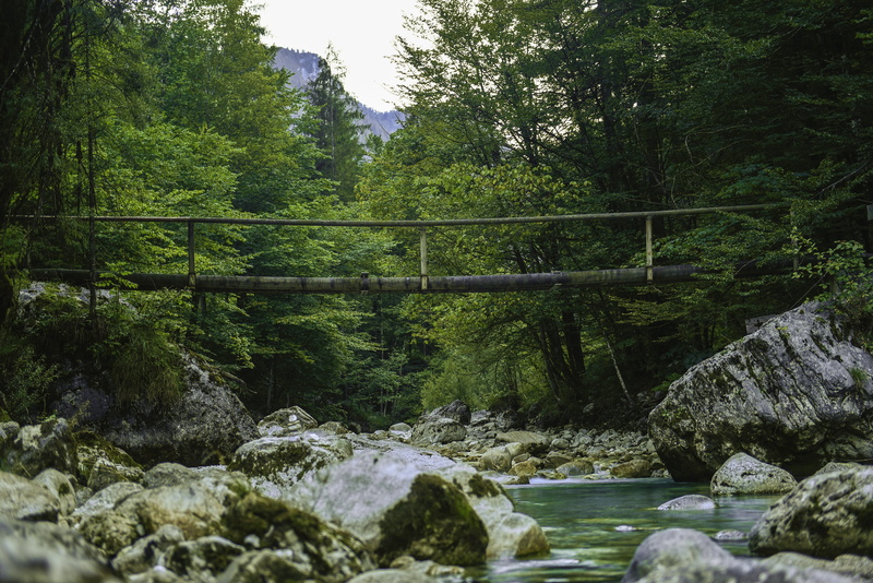wooden, motion, tourism, stone, nature, paradise, austria, non-urban scene, blue, river, hiking, beauty in nature, outdoor, tree, scenics - nature, rock