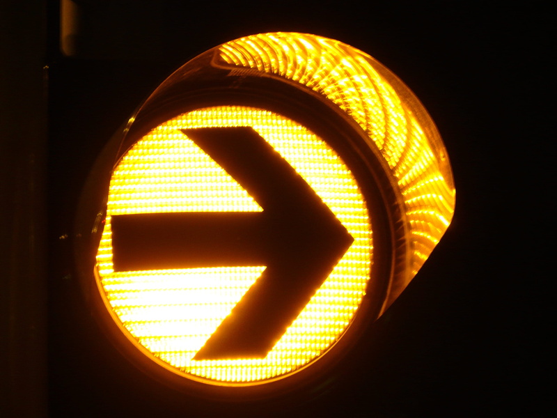 road, black background, sign, shadow, no people, light, Orange, 2K, turn right, caution, clock, Traffic Lights, electricity, signage, Traffic Signal, dark