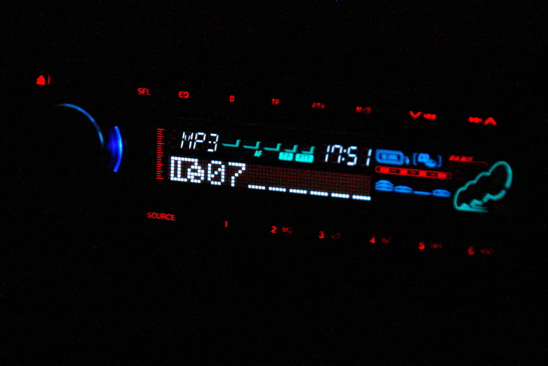 black background, control, no people, transportation, night, 720P, plastic, time, dashboard, tuner, meter - instrument of measurement, indoors, mp3, number