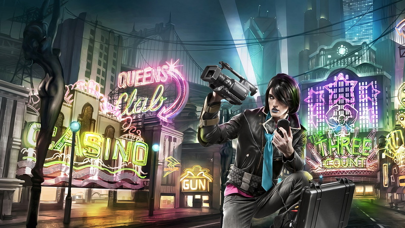 glowing, 1080P, wireless technology, one person, communication, saints row the third, illuminated, light, standing, young men, three quarter length, night