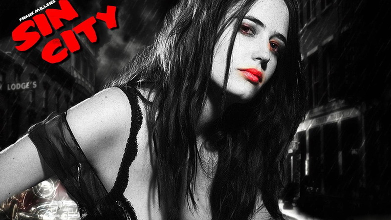 sin, eva, city, beauty, beautiful, woman, atresess, movie, 1080P, green, poster