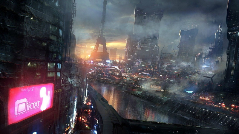 futuristic, Remember Me, Paris, artwork, science fiction, adrift, 1080P, landscape, digital art, city, futuristic city, cityscape