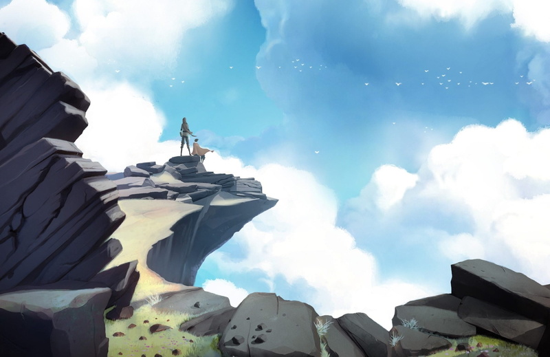building, belief, human representation, worlds adrift  in hd quality, statue, sky, 1080P, built structure, outdoors, no people, nature, day, place of worship