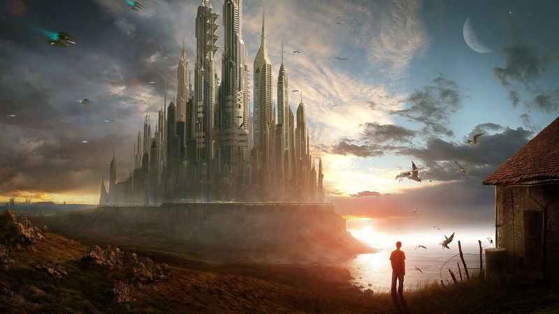 Future area, city, 1080P, Futuristic City
