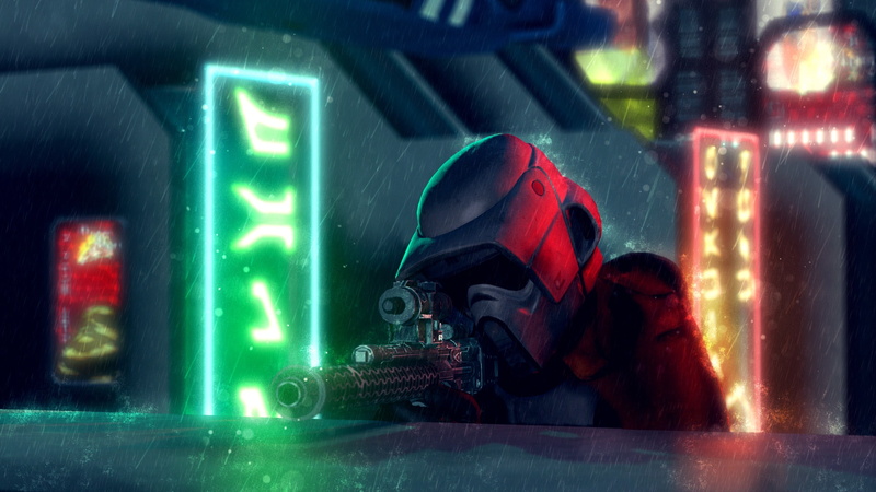 toy, leisure activity, looking, fan art, indoors, scene, game, clothing, childhood, green color, helmet, real people, technology, rain, child, communication
