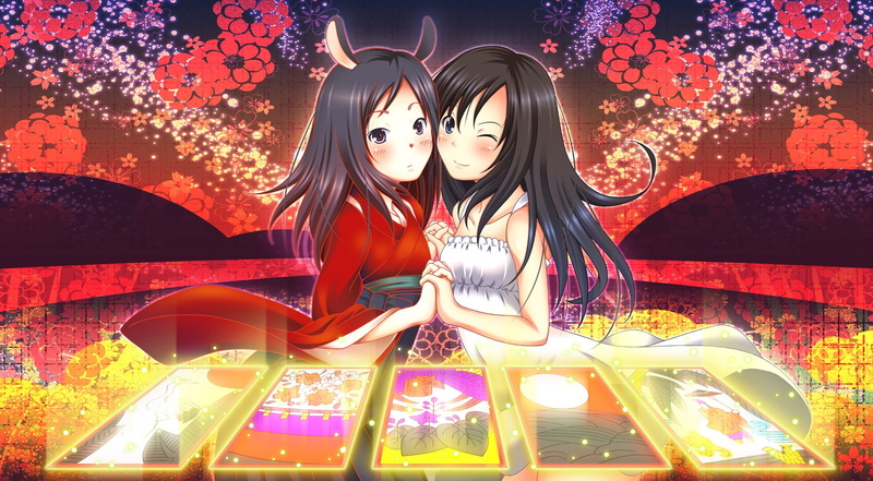 lifestyles, adult, young adult, leisure activity, celebration, real people, females, glowing, young women, two people, art and craft, Summer Wars, Koi-Koi