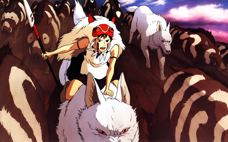 art and craft, anime, scene, outdoors, Princess Mononoke, Studio Ghibli, disguise, festival, representation, celebration, arts culture and entertainment