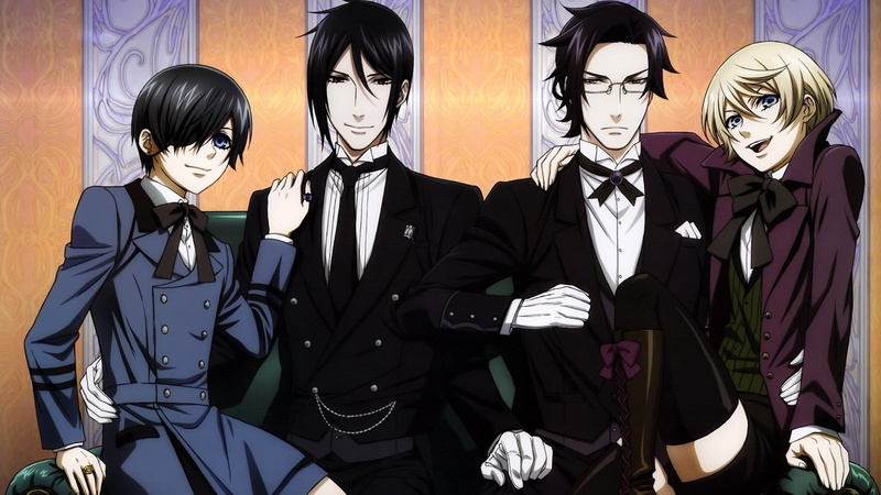 business, front view, suit, men, clothing, human representation, adult, mask, well-dressed, real people, costume, anime, people, Black Butler, standing