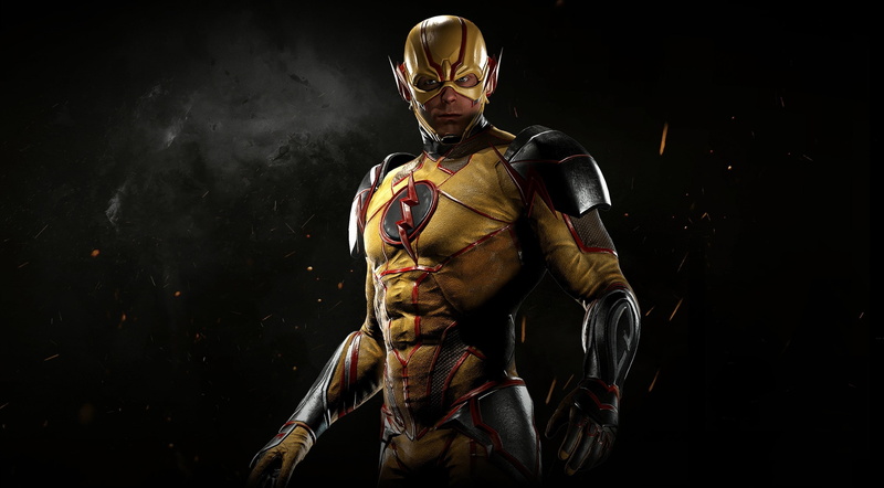 headwear, 2017, injustice2, reverse-flash, hd, Other Movies, black background, clothing, supervillain, Movies, military, flash, holding, portrait