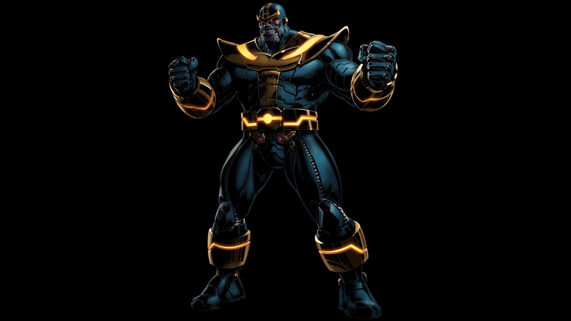 man, characteer, Thanos, HD, suit, Marvel Comics, 5K, 5K, blue, Supervillain, yellow
