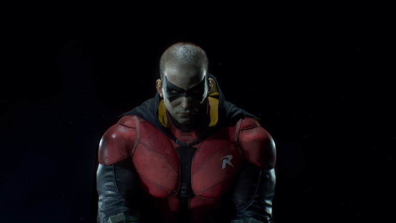 waist up, video games, jacket, Batman: Arkham Knight, young adult, three quarter length, front view, portrait, black background, lifestyles, standing, men