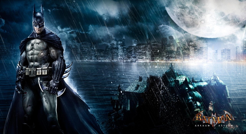 sculpture, religion, arkham, art and craft, water, 1080P, digital composite, Games, creativity, representation, asylum, nature, built structure, Batman