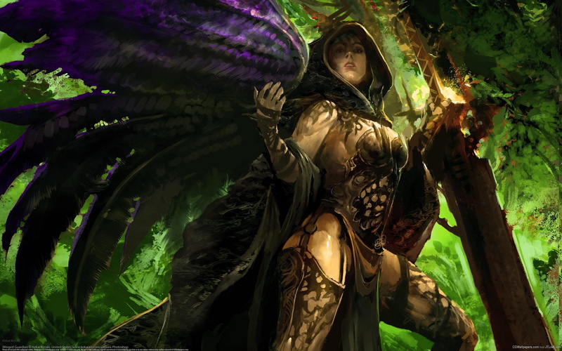 CG, beauty, Angel, hd, 2K, art, female, wars, video, guild, fantasy, games