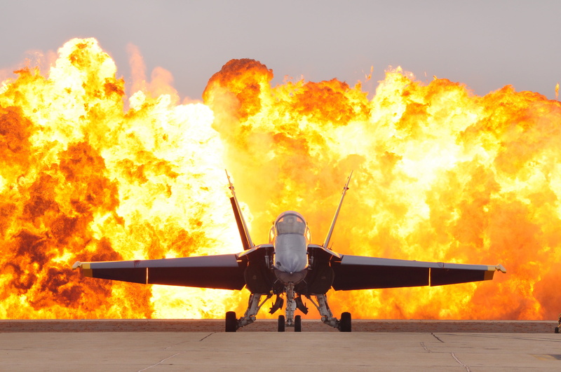 motion, military jet, day, heat - temperature, dramatic effect, detonation, airplane, 4K, flying, nature, aircraft, flightline, flames, gray, flame, entertainment
