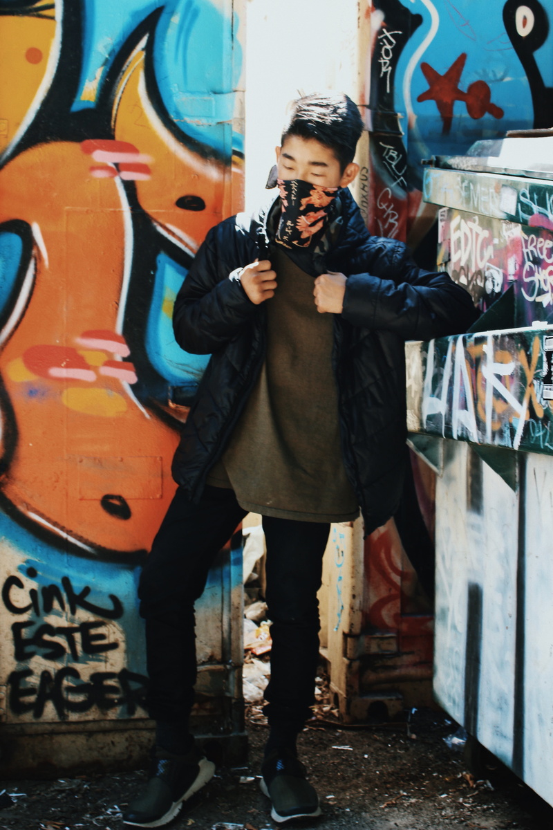 technology, street, casual clothing, creativity, representation, mask, people, star wars, young men, los angeles, street photography, wall - building feature