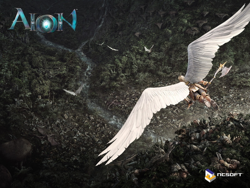 720P, war, angel, forest, Aion