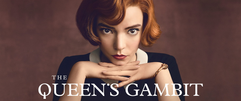 Retro style, women, 2K, TV, chess, Anya Taylor-Joy