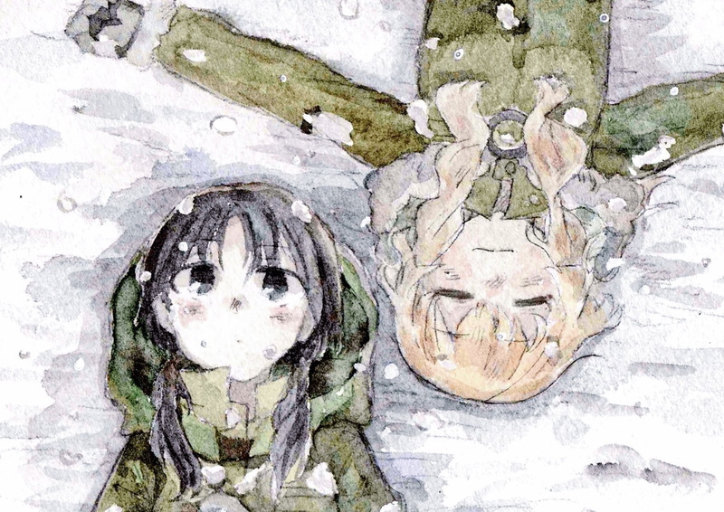 representation, face, tree trunk, looking at camera, Chito (Shoujo Shuumatsu Ryokou), creativity, Shoujo Shuumatsu Ryokou, mammal, art and craft, close-up