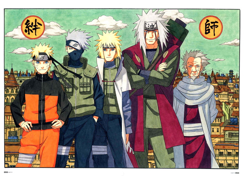 uzumaki, kakashi, sarutobi, hd, Naruto: Shippuden, hatake, shippuden, wallp, anime, 2K, jiraiya, naruto, x, hiruzen, art, yondaime