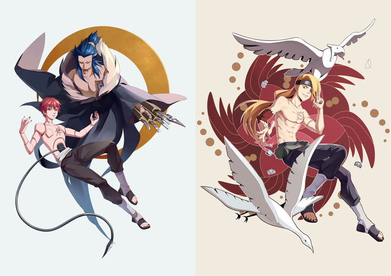 Sasori (Naruto), Naruto, Deidara (Naruto), 5K