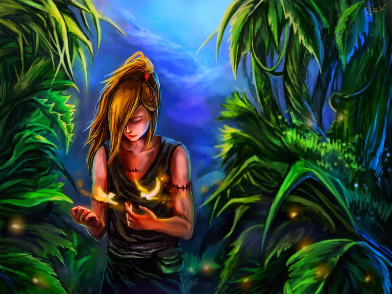 Deidara, Naruto Shippuuden, fantasy girl, anime girls, manga, 1080P, anime