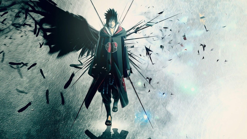 naruto shippuden, akatsuki, sasuke uchiha, anime, 1080P