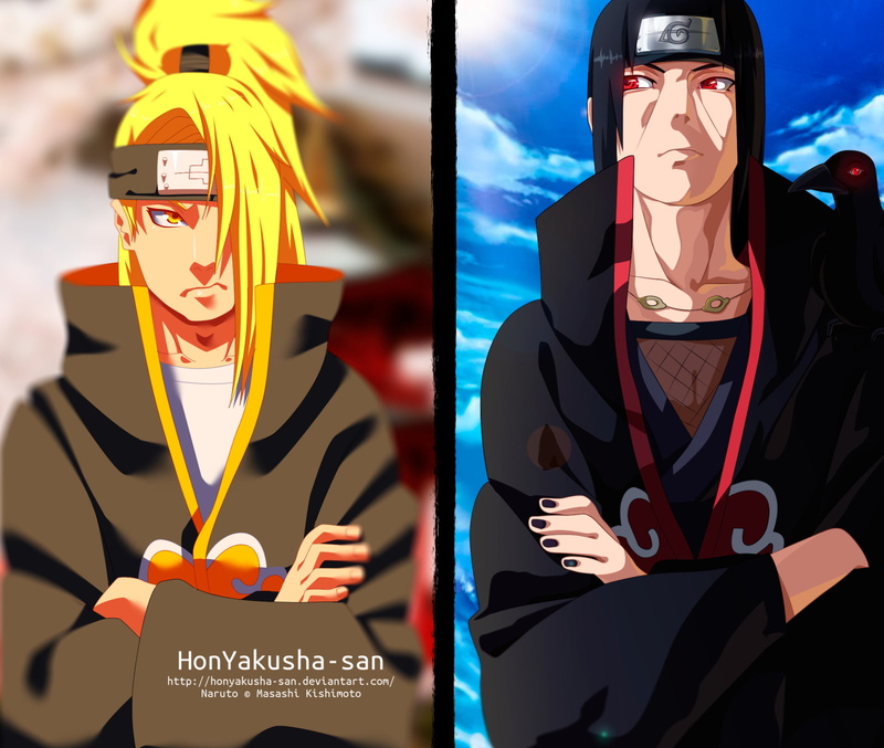 Anime, 1080P, Naruto, Deidara (Naruto), Itachi Uchiha